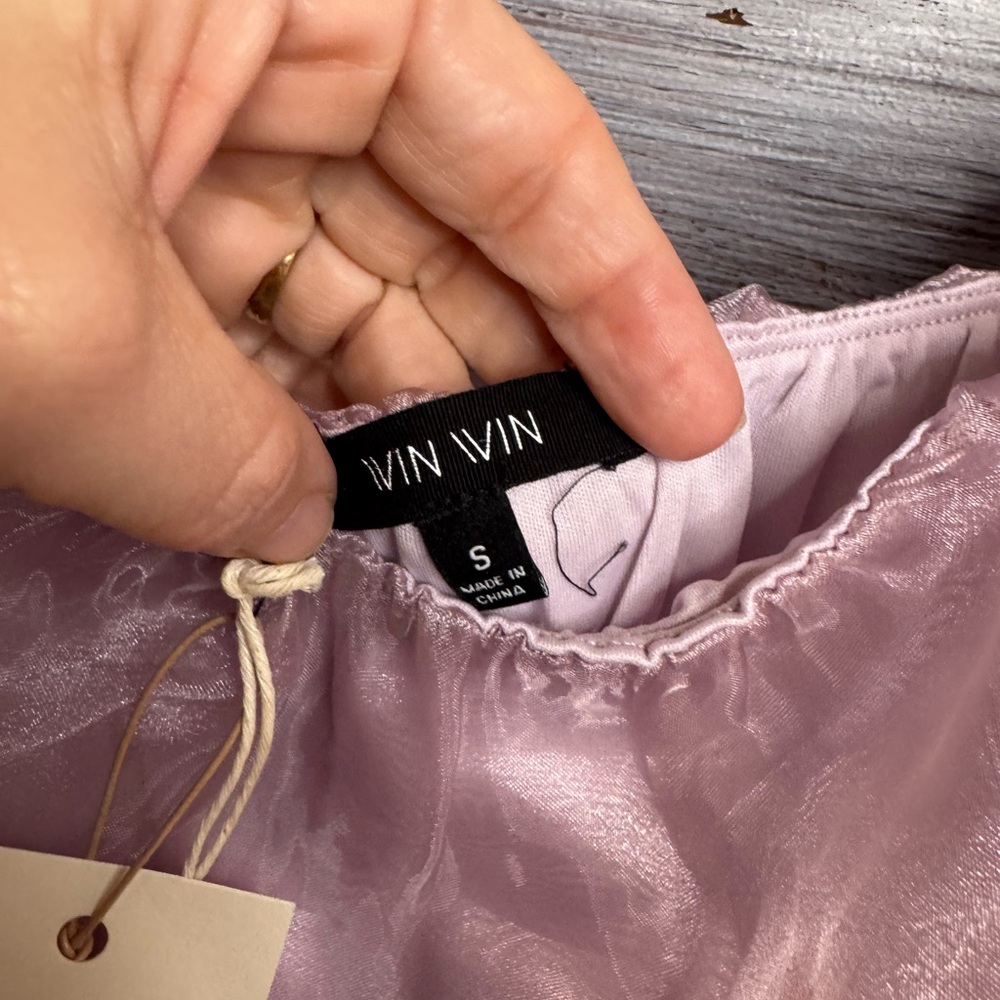 WinWin Lavender Pink Ruffled Mini Dress - Picture 4 of 7